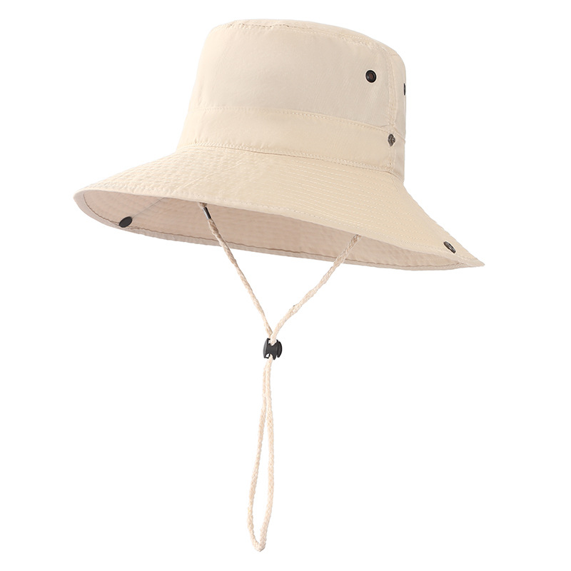 日除け男春夏バケットハット釣り日除け通気性帽子アウトドア帽子つば登山帽子個性的なロゴ