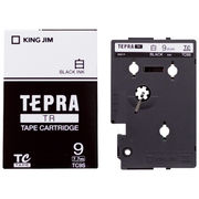 キングジム テプラ TRテープ 白 黒文字 9mm幅 TC9S