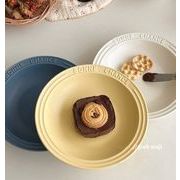 陶器皿   写真道具   お皿   撮影用    ins   高級感   朝食皿   食器   スープ皿