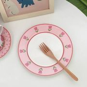 お皿   撮影用    ins   洋食皿   韓国風   食器   写真道具      サラダ皿