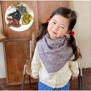 秋冬新作　赤ちゃん・子供用スクエアタオル    韓国風  子供スカーフ 赤ちゃんビブ 暖かい スカーフ