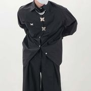 2023夏　ユニセックス　メンズ　韓国風　長袖シャツ　カジュアル　大きいサイズ　ストリート系