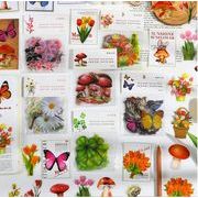 ステーショナリー かわいい 文房具 ステッカー 子供 はりがみ 手帳の飾り diy 植物 蝶