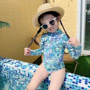 2023夏人気    ハワイ   連体服   韓国風子供服    キッズ    ベビー服    砂浜    水泳    水着    女の子