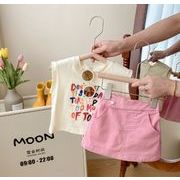 2023夏人気   韓国風子供服   ベビー服  女の子   チョッキ+スカート  セットアップ