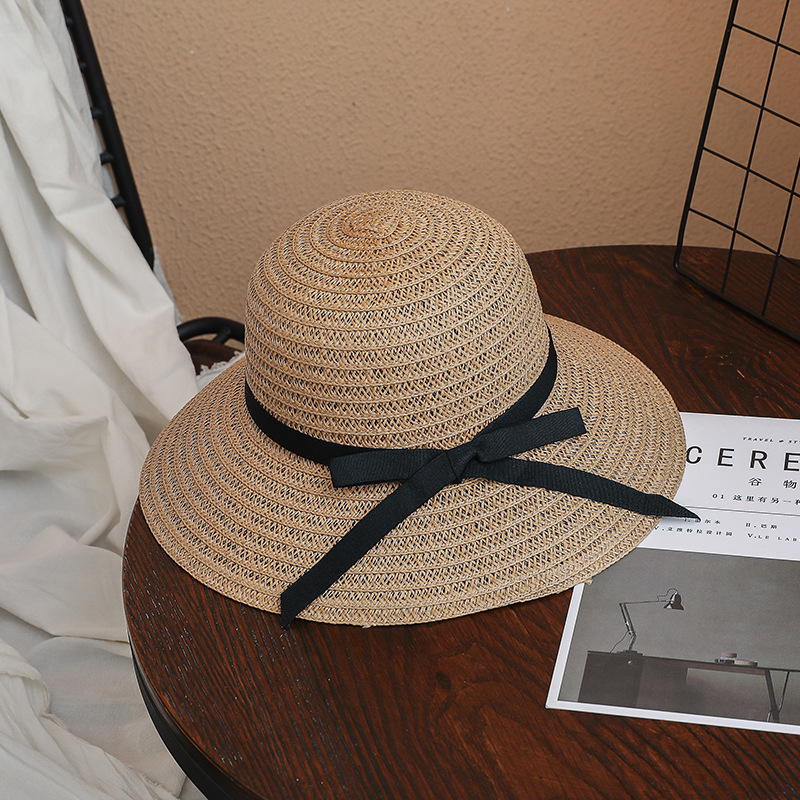 キャペリン夏の観光地ハット日焼け止め通気草編み婦人日除け帽子