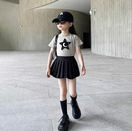 夏新作 人気 韓国風子供服 キッズ ベビー服 トップス+パンツ