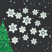 クリスマス  夜光  DIY素材   手芸diy用   デコパーツ   貼り付けパーツ  アクセサリーパーツ 雪の結晶