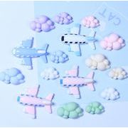 飛行機 雲  デコパーツ  手芸diy用デコレーション  アクセサリーパーツ  貼り付けパーツ  DIYパーツ
