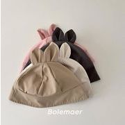 2025 新作 韓国風 ベビー帽子     帽子 子供帽  キャップ  ハット    日焼け止め   日除け帽子4色