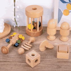 新作  おもちゃ  子供用  知育玩具  木製   出産祝い 遊び用   ベビー用　玩具 手握る玩具 32色