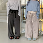 2024春新作  韓国風子供服  キッズ服    子供ズボン  ロングパンツ  ストレートパンツ   男女兼用   2色