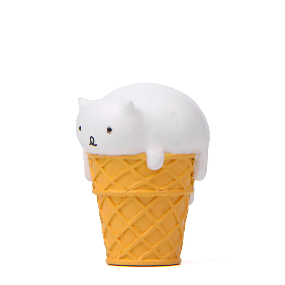 雑貨  模型   ミニチュア   インテリア置物    モデル    アイスクリーム 猫  デコレーション  おもちゃ