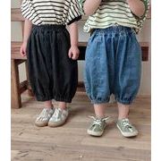 夏新作  韓国風子供服 ズボン  べビー服   キッズ  ジーパン  ロングパンツ  　男女兼用2色