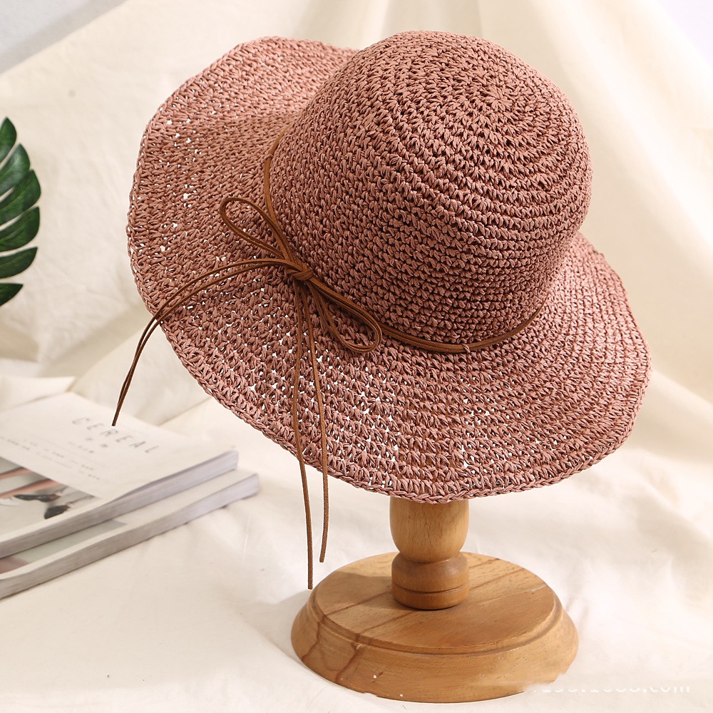 夏キャペリン帽子レディース大縁透かし型サンバイザー折りたたみ式日焼け止め大庇サンバイザー
