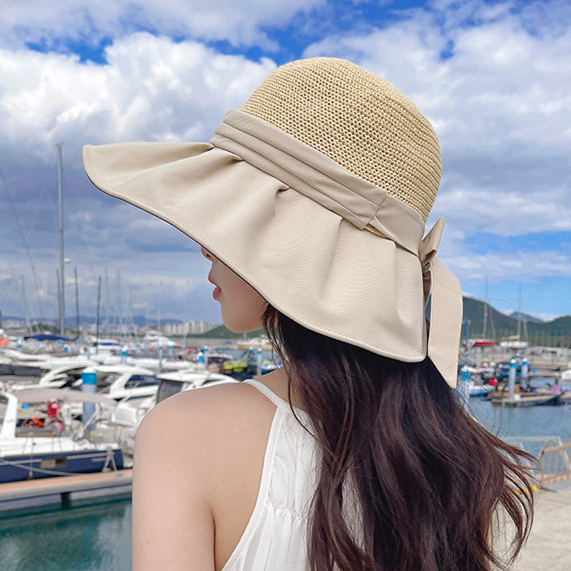 帽子 レディース 紫外線カット UVカット 日よけ帽子 麦わら つば広 ハット アウトドア 紫外線対策