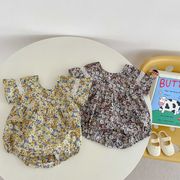 ベビーロンパース　子供服　赤ちゃん　女の子　ベビー服　カバーオール　花柄　可愛い　韓版