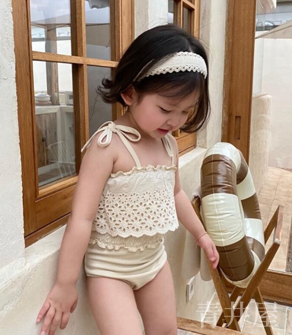 2023夏新品 韓国風子供服 キッズ 水着 女の子 連体水着 ワンピース オールインワン スイムキャップ