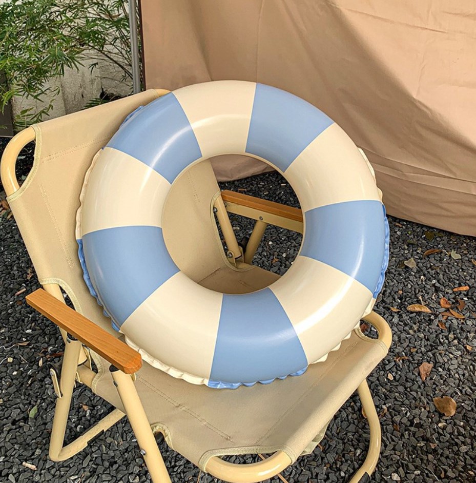 水泳用品   子供浮き輪   キッズ用   大人子供用   ストライプ  プール    防側転   浮き輪