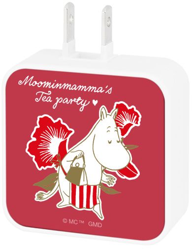 ムーミン【Moomin mamma's Tea party】 USB/USB Type-C ACアダプタムーミンママ MMN-150A