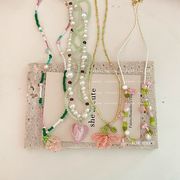 パールネックレス　夏新作　ネックレス　デザイン　淡水パール　真珠　アクセサリー　韓国ファッション