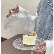 撮影道具   飾り   ins   トレイ   ガラス皿   レトロ   ケーキ皿   展示カバー   2点セット