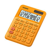 【5個セット】 カシオ計算機 カラフル電卓 ミニジャストタイプ オレンジ MW-C20C-