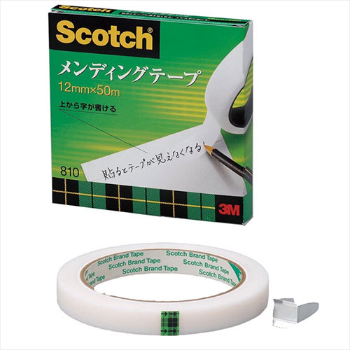 3M Scotch スコッチ メンディングテープ 12mm×50m 3M-810-3-12