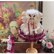 レッド ドレス 手作り犬服 猫服   ネコ雑貨  ペット服 ペット用品  ワンピース 犬用品 ドッグウェア