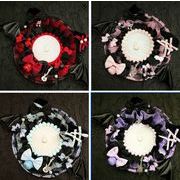 推し活 ロリータ 猫 ぬいぐるみ痛バッグ 装飾  缶バッジケース  缶バッジ 推し  応援 缶バッジ用