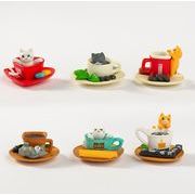 猫  喫茶店  模型  ドールハウス用 ミニチュア  おもちゃ   置物  モデル  デコパーツ