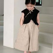 【2023夏】韓国風子供服 ベビー服 キッズ 女の子 おしゃれ ノースリーブ セットアップ