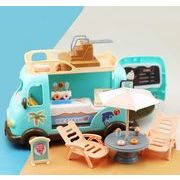 新作 ドールハウス用  ミニチュア     置物     飾り  装飾  小物  模型  砂浜  アイスクリームカー
