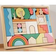 積み木 木製   知育玩具 ベビー用品  赤ちゃん  子供用品 おもちゃ ベビー用玩具  遊び用  お祝い