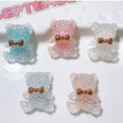 クマ   デコパーツ DIY  貼り付けパーツ    手芸diy用デコレーション  ヘアアクセサリー  手作り