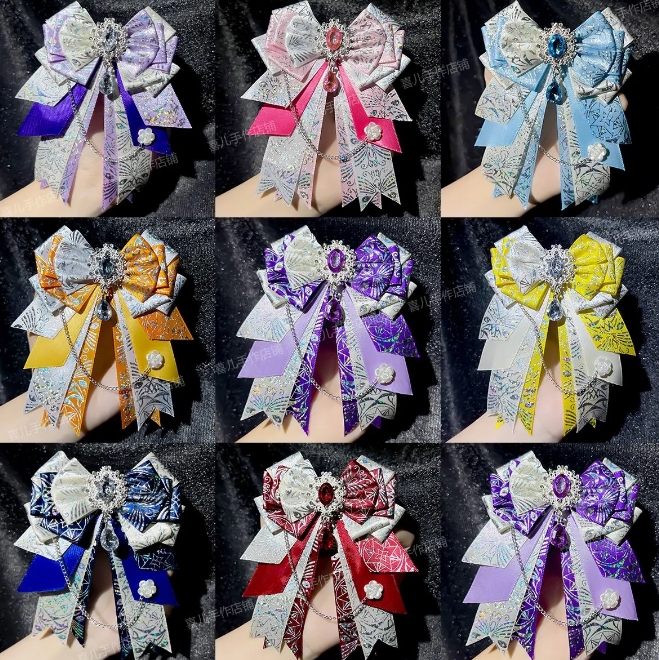 痛バッグ リボン結び  装飾  パッケージ 推し活   自作グッズ 制服リボン 応援 コスプレ バッグ  素材 8色