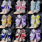 痛バッグ リボン結び  装飾  パッケージ 推し活   自作グッズ 制服リボン 応援 コスプレ バッグ  素材 8色