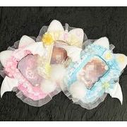 人気新作   推し活自作グッズ  DIY小物   ふわふわ  アクセパーツ 痛バッグ  レース   可愛い 5色