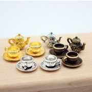 茶壺   ドールハウス用 ミニチュア   模型 おもちゃ    撮影道具   置物  モデル  デコレーション