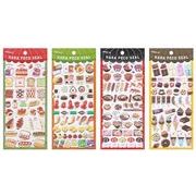 デザート 立体シール 3Dステッカー シール 装飾品立体ステッカーぷっくりシール ぷくぷくシール