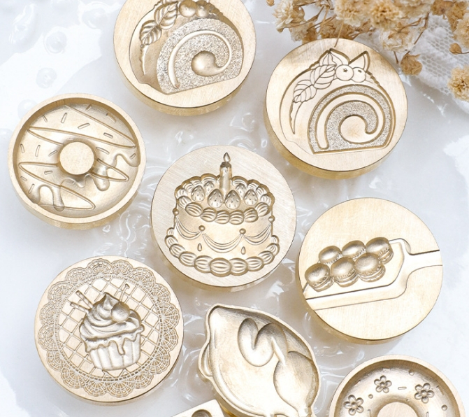 スタンプの柄 ケーキ デザート ヘッド シーリングスタンプ シーリング  