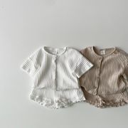 カジュアル    韓国子供服    キッズ服    シャツ+パンツ    2点セット  80-130cm
