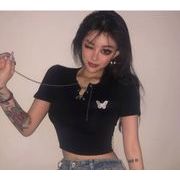 ガールズ トップス Ｔシャツ  半袖 ショート クルーネック