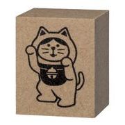 【予約販売】 concombre  made in japan FUKUMONOはんこ 踊る招き猫 右手上げ ZCB-35947