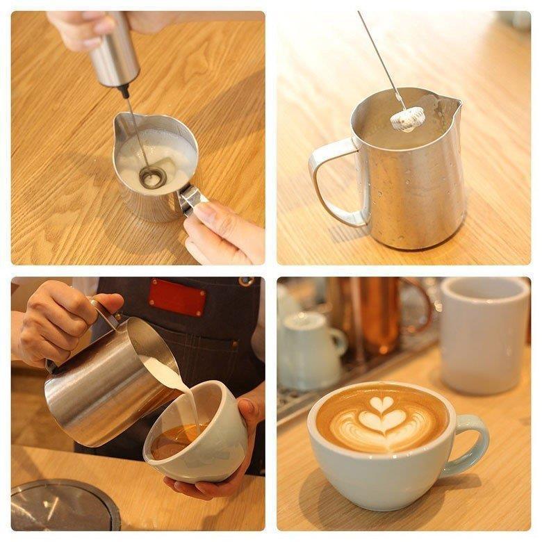 ミルク泡立て器 電動牛乳 泡立て器 卵 コーヒー ミルク ミニコーヒー