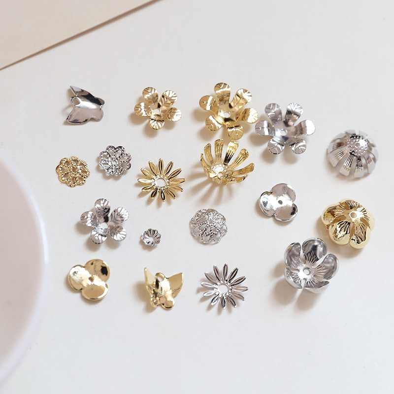 ハンドメイド　資材 基礎パーツ 花形 ビーズキャップ 手芸材料 DIY ハンドメイド 花