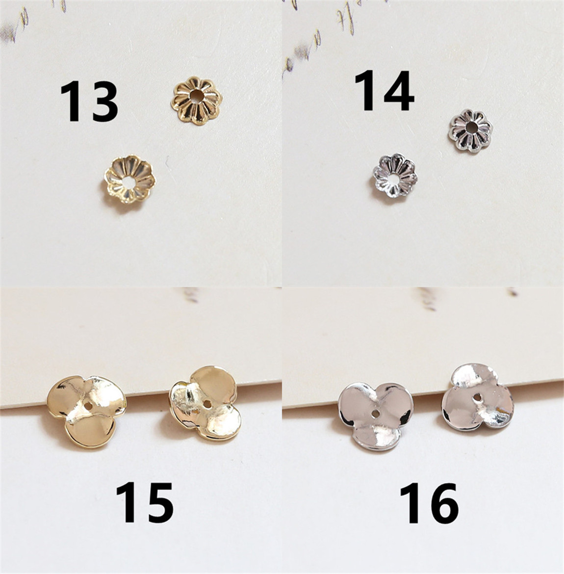 基礎パーツ 花形 ビーズキャップ 手芸材料 DIY ハンドメイド 花