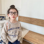 2023秋新品   韓国風子供服   キッズ服   トップス  長袖   ニットセーター   男女兼用   2色