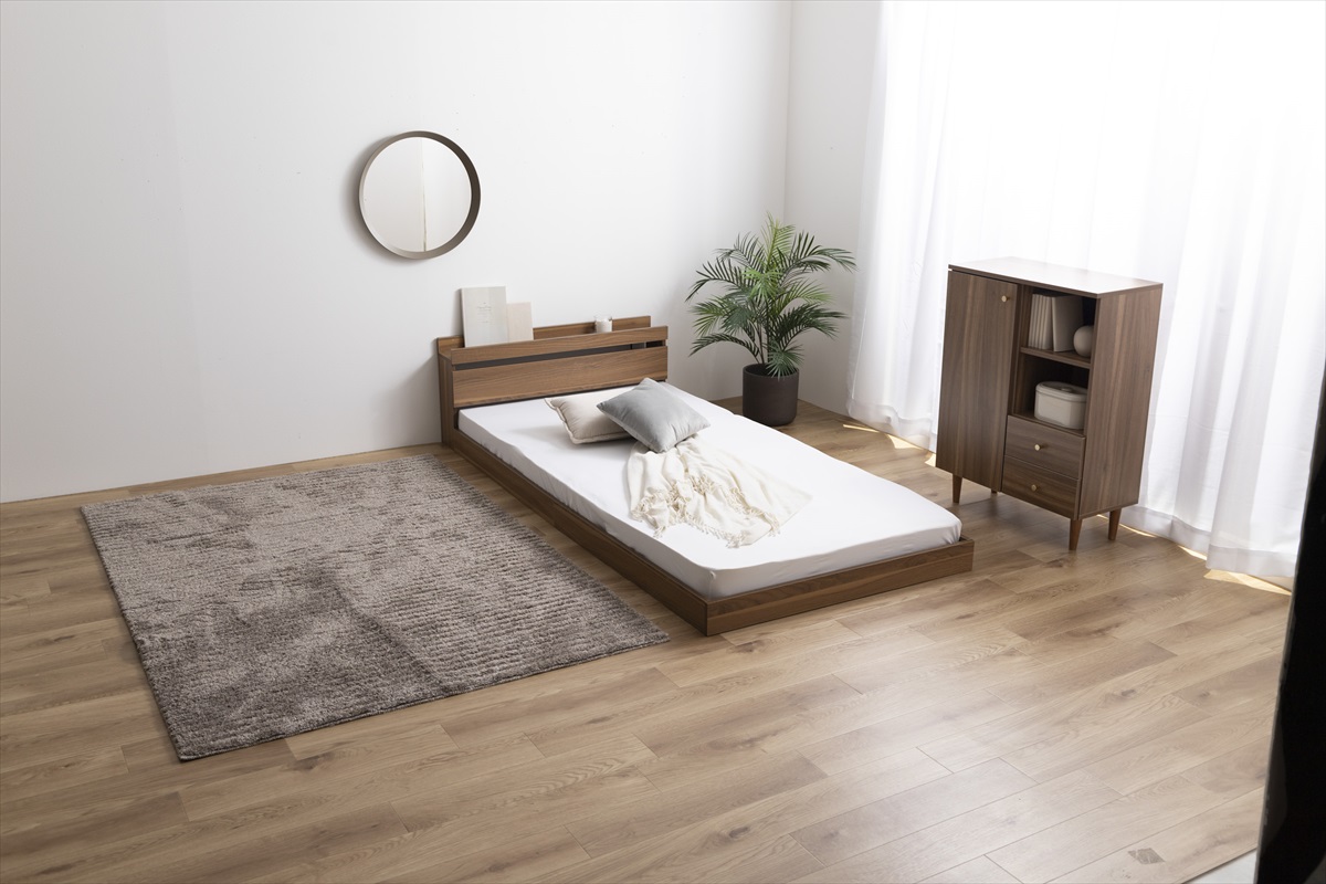 【セミダブル】 Coroa フロアベッド 新品・送料無料】【セミダブル】Coroa フロアベッド（マットレス付き