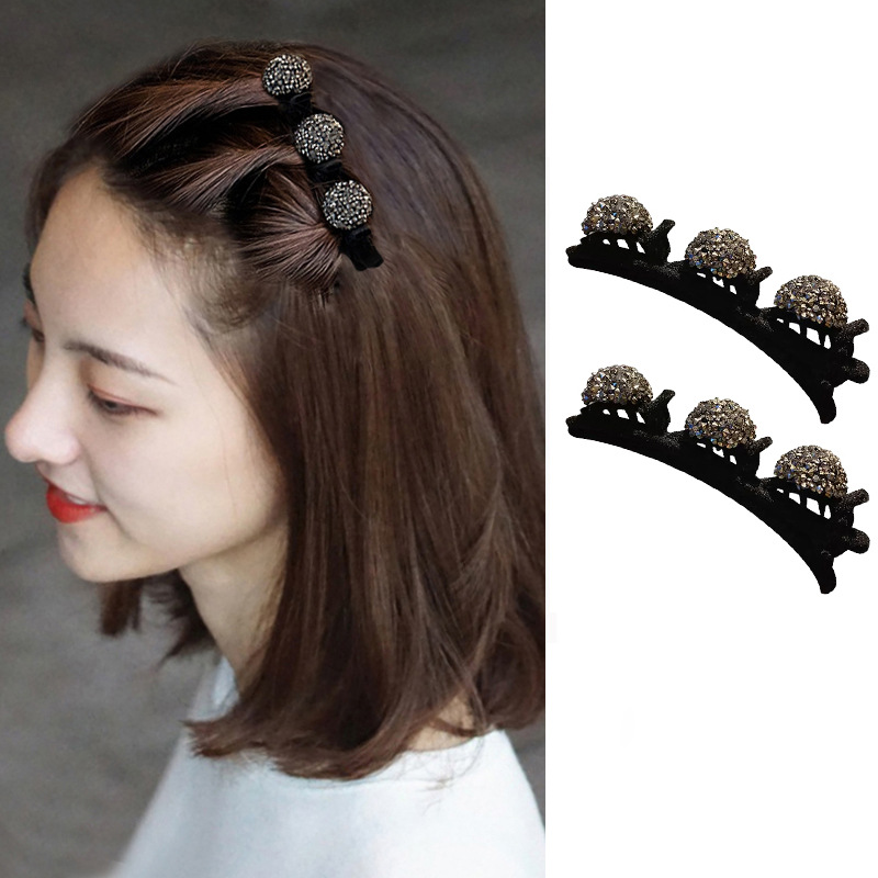 【激安通販 オンラインショップ】日用品 ファッション編み込みヘアクリップ 女性用前髪クリップ ヘアアレンジ